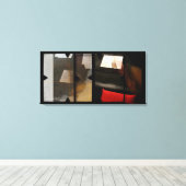 Open Werk met Open Red 8 Photomontage Canvas (Insitu (Houten vloer))