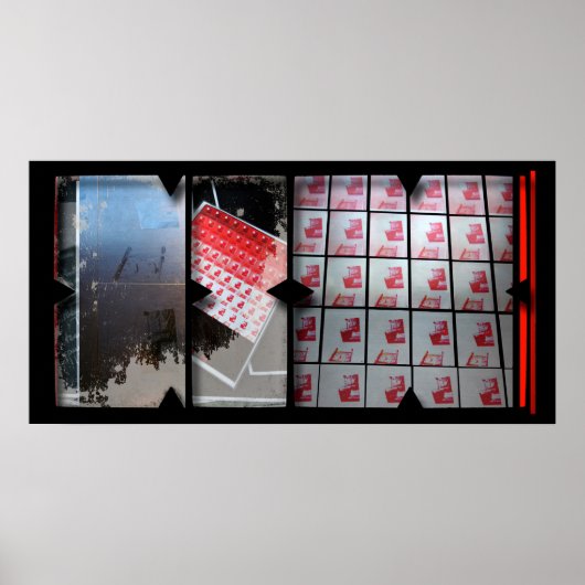 Open Werk over Open Red 15 Photomontage Poster (Voorkant)