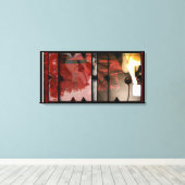 Open Werk over Open Red 3 Canvas Photomontage (Insitu (Houten vloer))