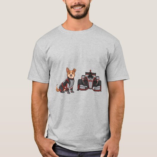 open wheel race pooch T-shirt (Voorkant)