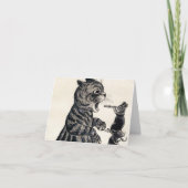 Open Wide van Louis Wain Bedankkaart (Voorkant)