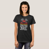 Open wiel Formule Racing Car Practice kwalificeert T-shirt (Voorkant volledig)