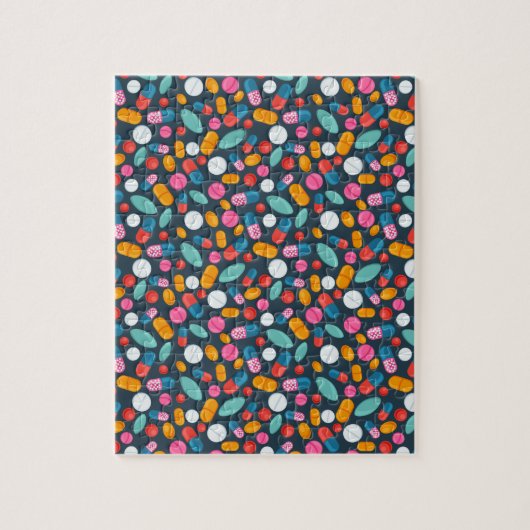 "Open wijd!" pil print puzzel Legpuzzel (Verticaal)