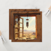 Open Window in the Desert Blank Kaart (Voorkant / Achterkant in situ)