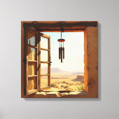 Open Window in the Desert  Canvas Afdruk (Voorkant)