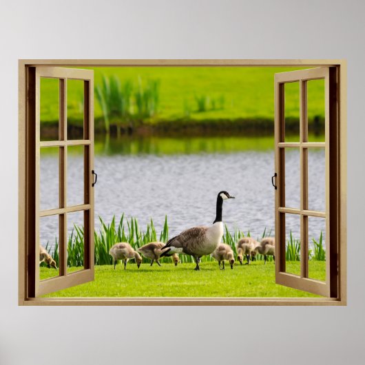 Open Window Mama Goose Poster (Voorkant)