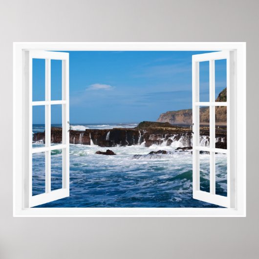 Open Windows Seaside Escape Poster (Voorkant)