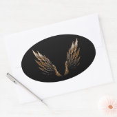 Open Wings Ovale Sticker (Envelop)