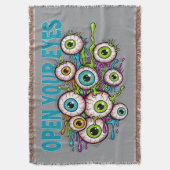 Open your eyes deken (Voorkant Verticaal)