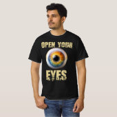 Open Your Eyes, Eyeball Design T-shirt (Voorkant volledig)
