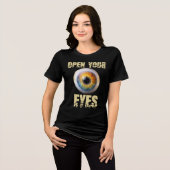 Open Your Eyes, Eyeball Design Tri-Blend Shirt (Voorkant volledig)