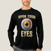 Open Your Eyes, Eyeball Design Tri-Blend Shirt (Voorkant volledig)
