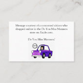 Open your eyes visitekaartje (Achterkant)