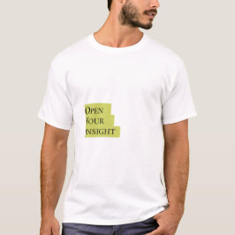 Open Your Insight – Heren T-Shirt Met Minimalistis