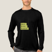 Open Your Insight – Heren T-Shirt Met Minimalistis (Voorkant volledig)
