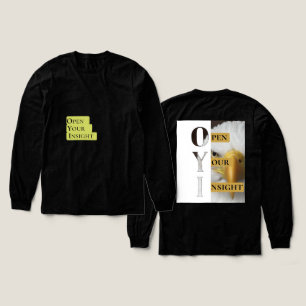 Open Your Insight – Heren T-Shirt Met Minimalistis