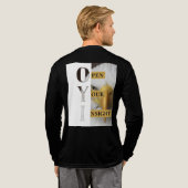 Open Your Insight – Heren T-Shirt Met Minimalistis (Achterkant)