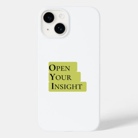 Open Your Insight | Inspirational Minimalist Phone Case-Mate iPhone Case (Achterkant)