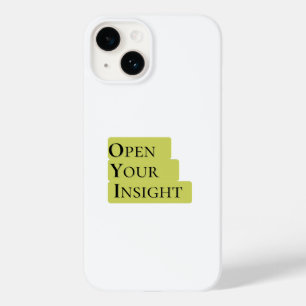 Open Your Insight Inspirerende Minimalistische T Case-Mate iPhone 14 Hoesje