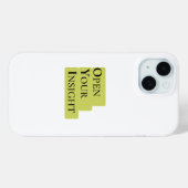 Open Your Insight | Inspirerende Minimalistische T Case-Mate iPhone Case (Achterkant (horizontaal))