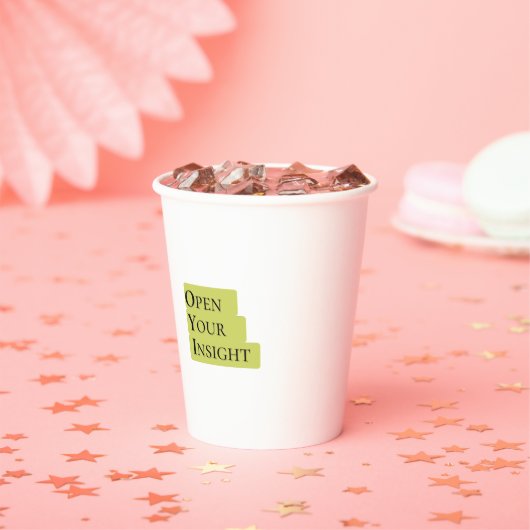 Open Your Insight | Inspirerende Papieren Bekerdes Bekers (Insitu)