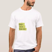 Open Your Insight – Men's Bold Minimalist T-Shirt (Voorkant)