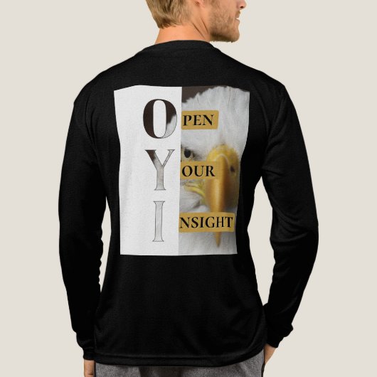 Open Your Insight – Men's Bold Minimalist T-Shirt  (Achterkant volledig)