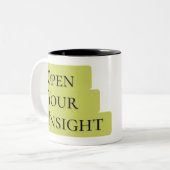 Open Your Insight | Motiverende Quote Mok (Voorkant links)