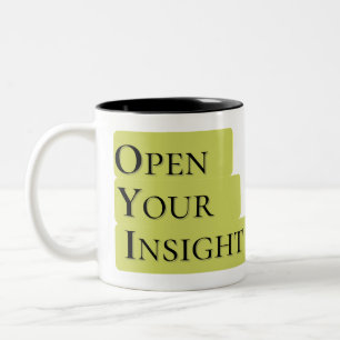 Open Your Insight Motiverende Quote Mok