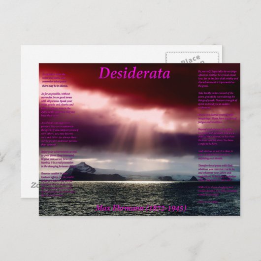 Open Zee Briefkaart (Voorkant / Achterkant)