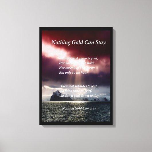 Open Zee Canvas Afdruk (Voorkant)