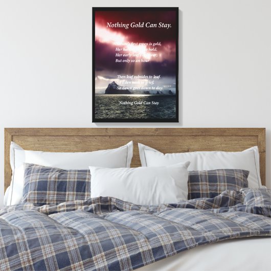 Open Zee Canvas Afdruk (Insitu (Slaapkamer))