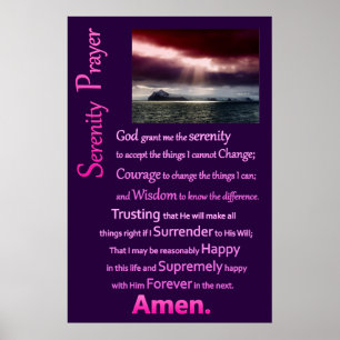 Open Zee De service Prayer Poster