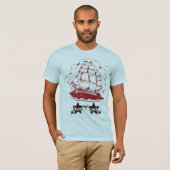 Open Zeeen Retro  Tattoo T-shirt (Voorkant volledig)
