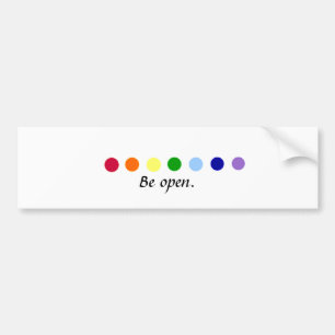 Open zijn - Chakra Bumpersticker