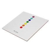 Open zijn - Chakra Line Ceramic Tegel Tegeltje (Zijkant)