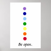 Open zijn - Chakra-Poster Poster (Voorkant)