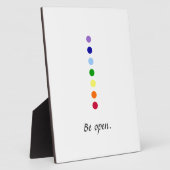 Open zijn - Eenvoudig ontwerp van Chakra Fotoplaat (Zijkant)
