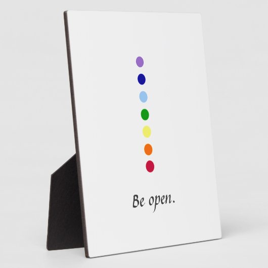 Open zijn - Eenvoudig ontwerp van Chakra Fotoplaat (Zijkant)
