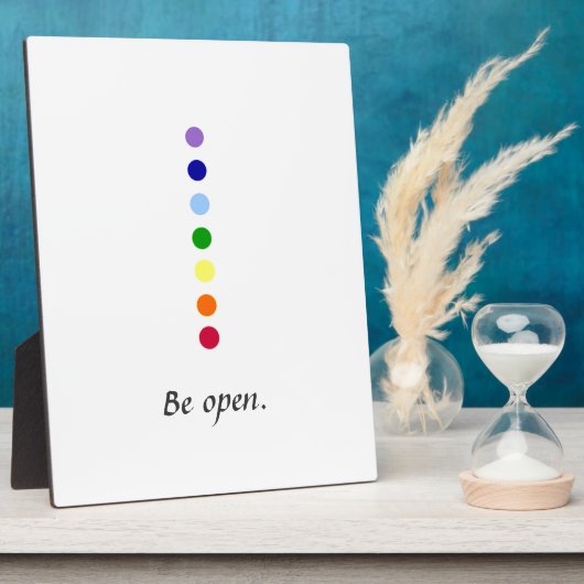 Open zijn - Eenvoudig ontwerp van Chakra Fotoplaat (Zijkant)