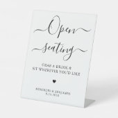 Open Zitplaatsen Moderne Eenvoudige Gepersonalisee Reclamebord Met Voetstuk (Voorkant)