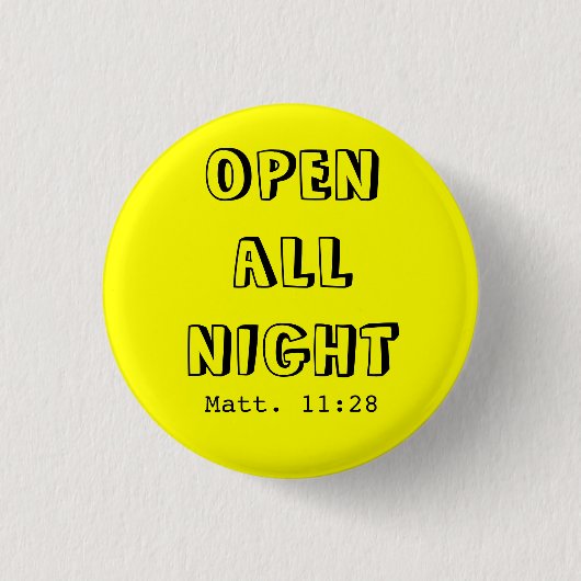 OPENALL NACHT RONDE BUTTON 3,2 CM (Voorkant)