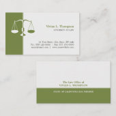 Openbaar aanklager/advocaat om het even welk visit visitekaartje (Voorkant / Achterkant)