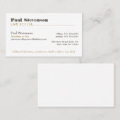 Openbaar aanklager bij de wet Premium Visitekaartj Visitekaartje (Voorkant / Achterkant)