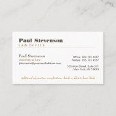 Openbaar aanklager bij de wet Premium Visitekaartj Visitekaartje (Voorkant)