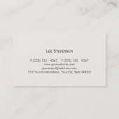 Openbaar aanklager bij de wet Traditioneel Visitek Visitekaartje (Achterkant)