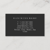 Openbaar aanklager bij het minimalistische Roos Go Visitekaartje (Achterkant)