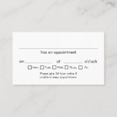 Openbaar aanklager bij Law White Visitekaartje (Achterkant)