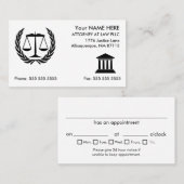 Openbaar aanklager bij Law White Visitekaartje (Voorkant / Achterkant)