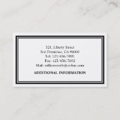 Openbaar aanklager bij wet - Visitekaartjes (Achterkant)